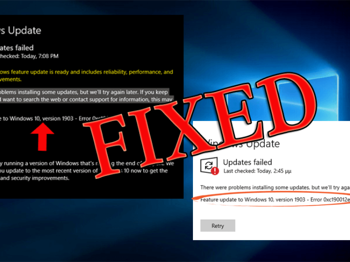 Latest windows 10 update problems and SOLUTION