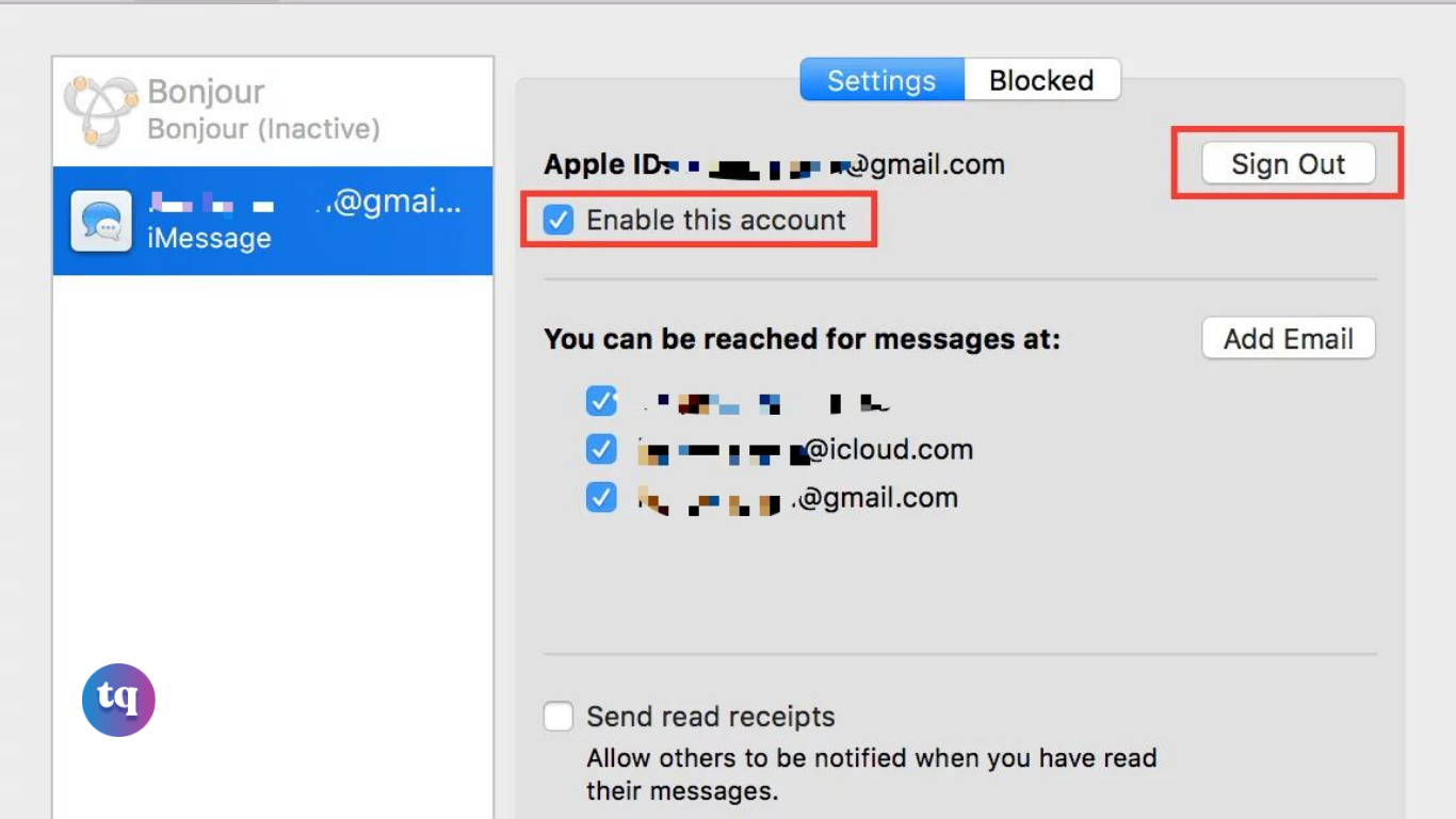 how to sign out of iMessage on Mac