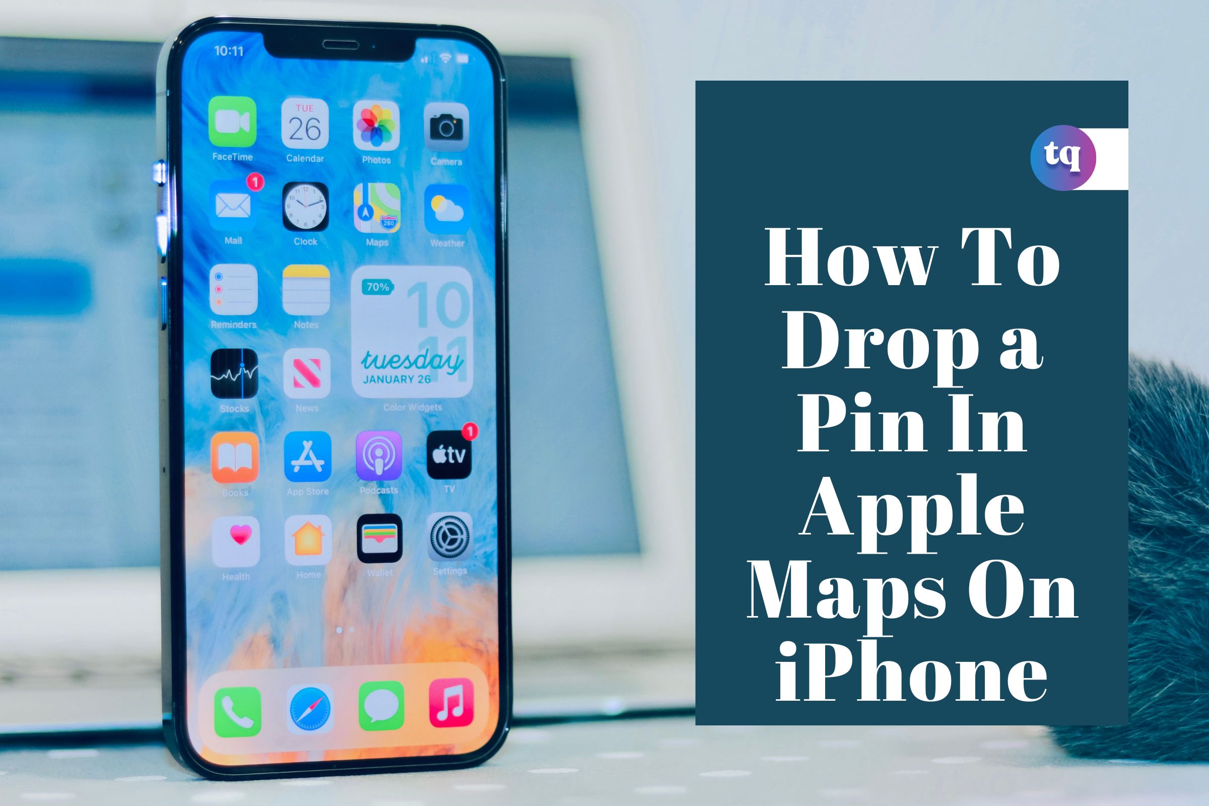 How to drop a pin on iPhone