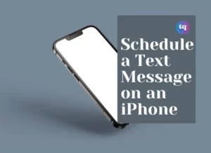 schedule text message iPhone