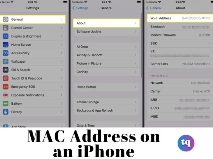 iphone mac address