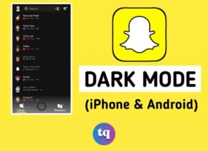how to get dark mode on snapchat