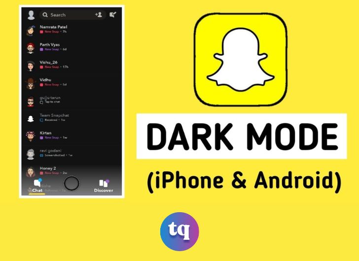 how-to-get-dark-mode-on-snapchat-techqlik