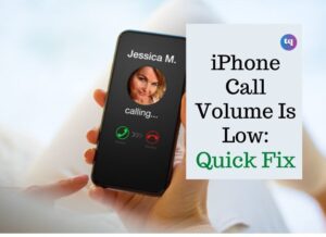 iphone call volume low