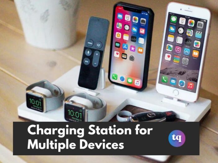 Charging station for multiple devices