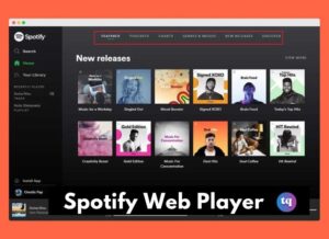 Spotify web player