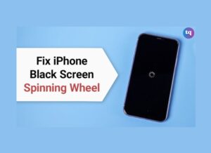 iPhone black screen spinning wheel