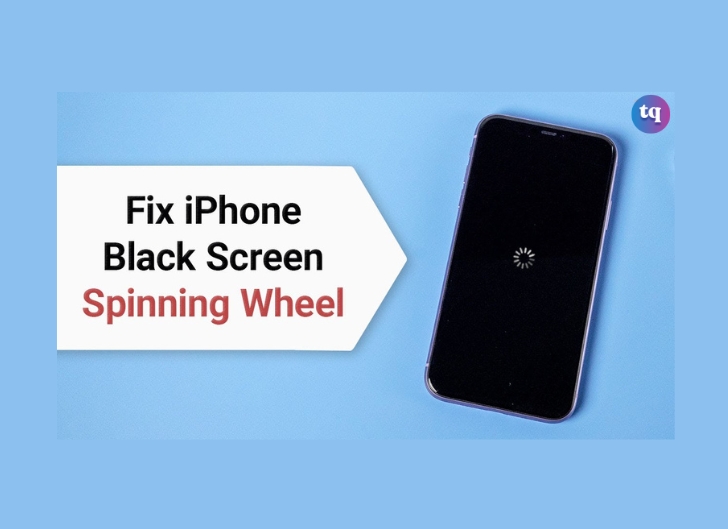 iphone 13 pro black screen spinning wheel