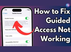 guided access not working