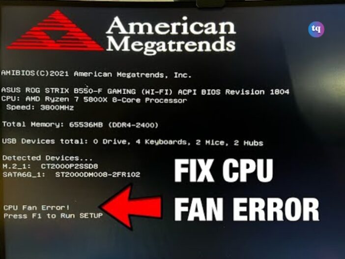 CPU fan error