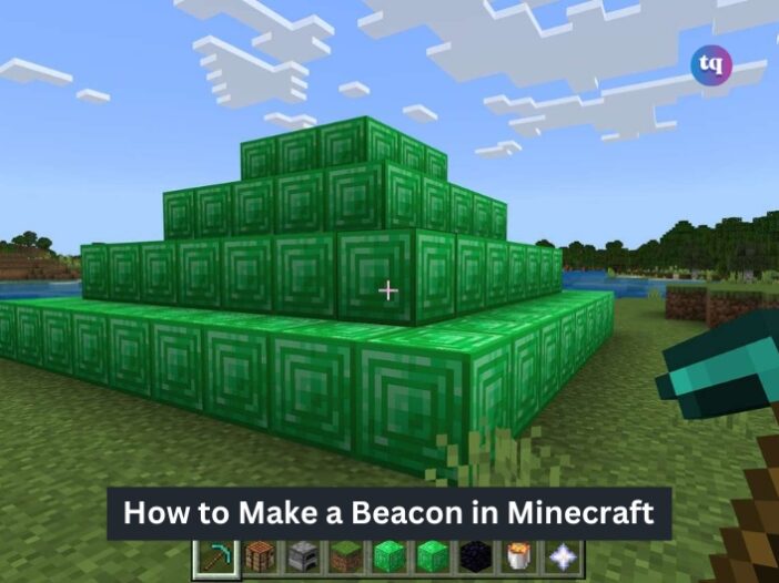 how to make a beacon in minecraft