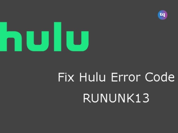 Hulu error code rununk13