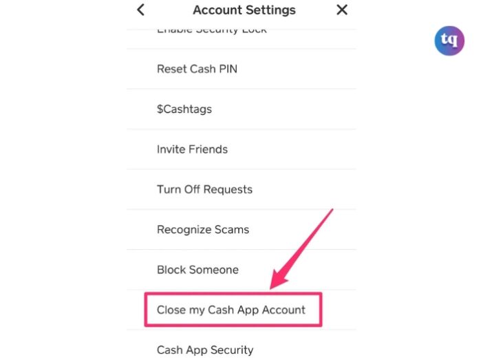 How to delete a Cash App account