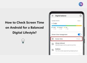 how to check screen time on android