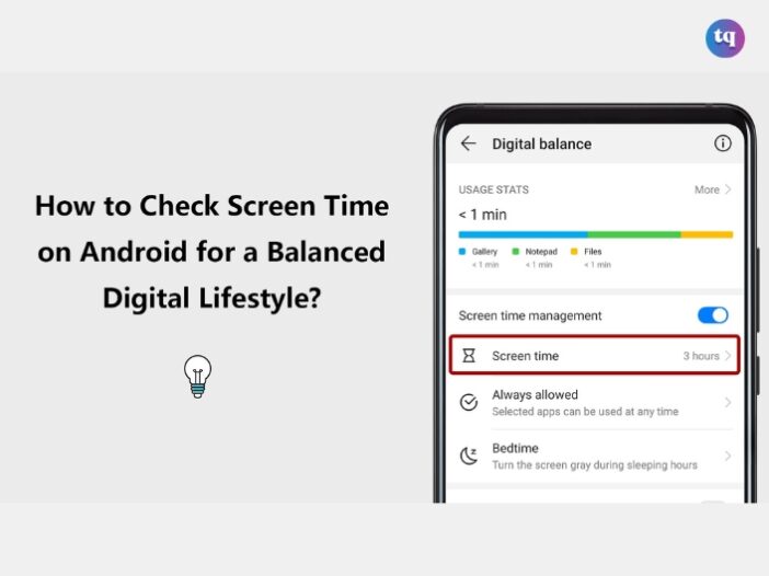 how to check screen time on android