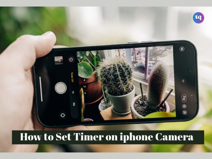 how to set timer on iphone camera